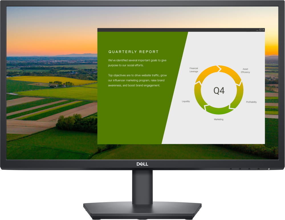

Монитор Dell E2422HS черный (210-BBSI)
