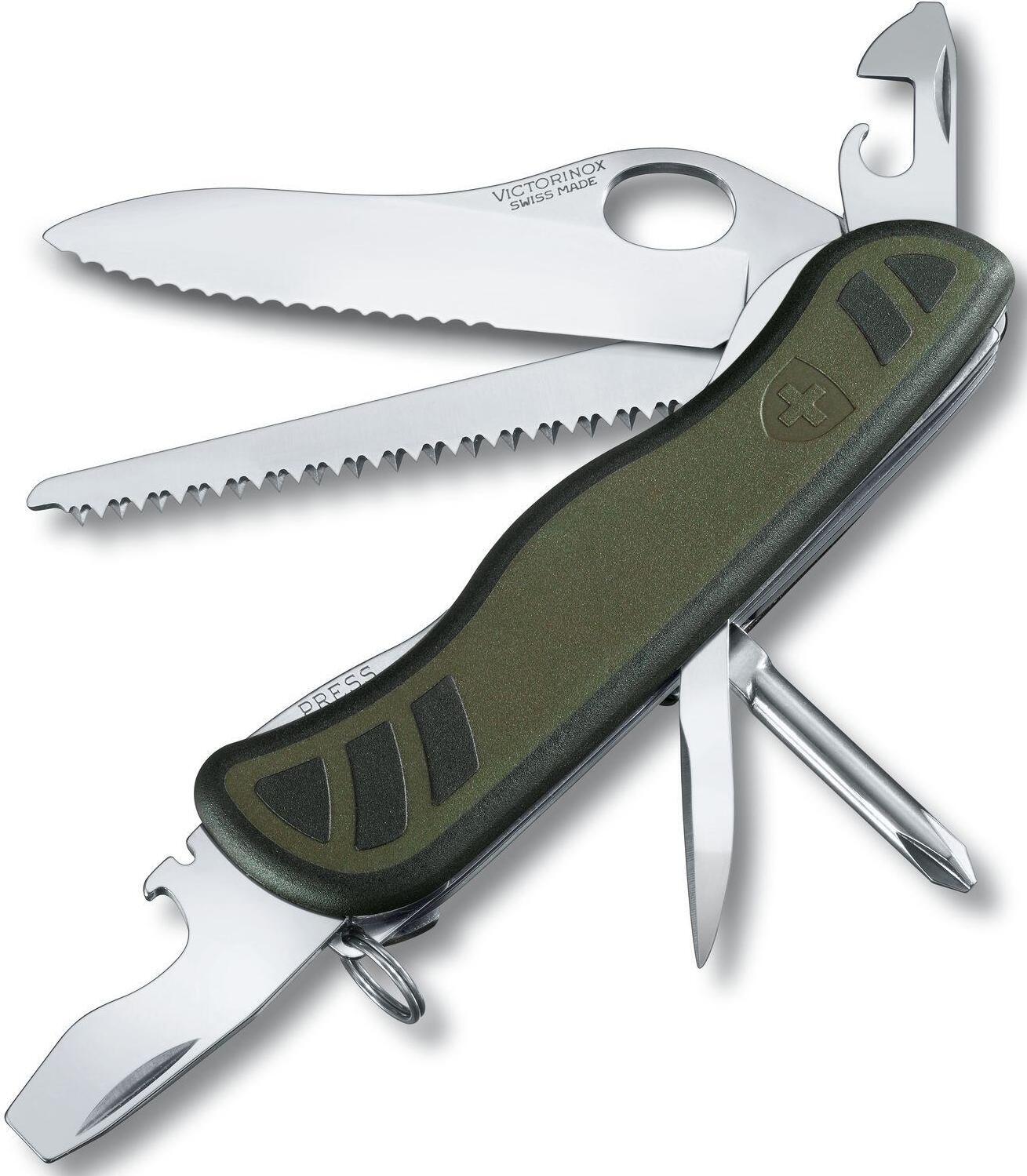 

Туристический нож Victorinox Military 10 функций карт. коробка зеленый [0.8461.MWCH], Туристический нож Victorinox Military 10 функций карт. коробка 0.8461.MWCH зеленый