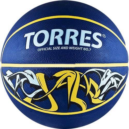 

Баскетбольный мяч Torres Jam р.3 синий/желтый/голубой, Jam р.3
