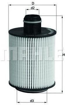 

Фильтр масляной Knecht/Mahle OX553D, OX553D