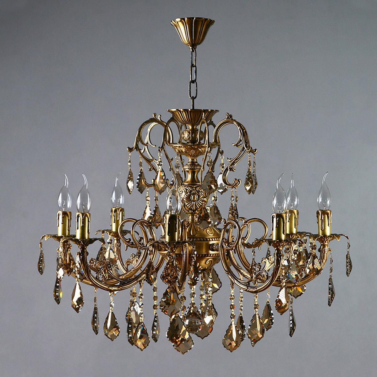 

AMBIENTE by BRIZZI 8888/8 AB Honey Leaf, Подвесная люстра AMBIENTE by BRIZZI 8888/8 AB Honey Leaf