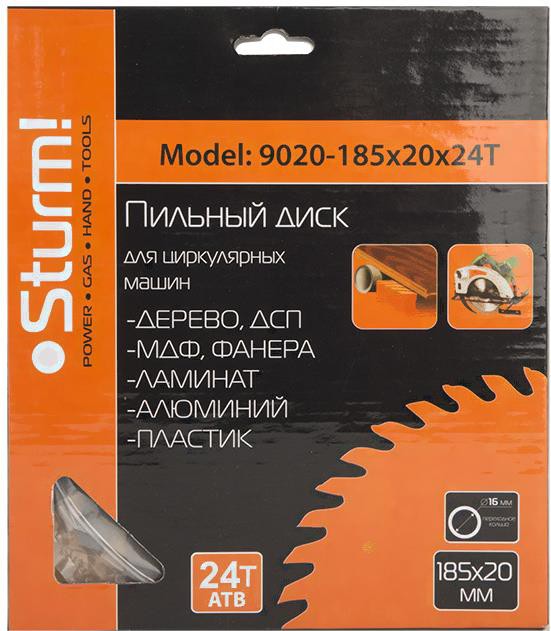 

Диск пильный Sturm 9020-185-20-24T