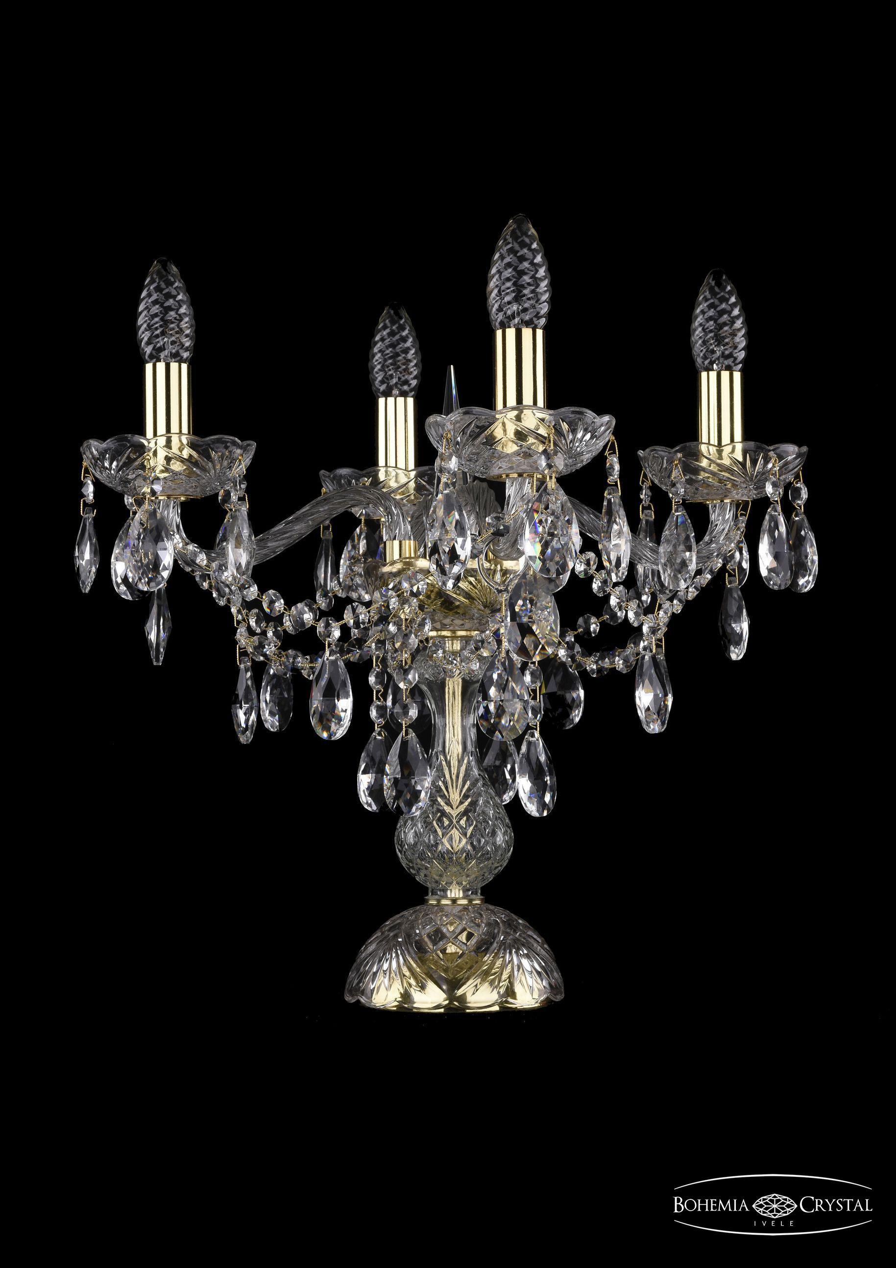 

Настольная лампа Bohemia Ivele Crystal 1415L/4/141-39/G