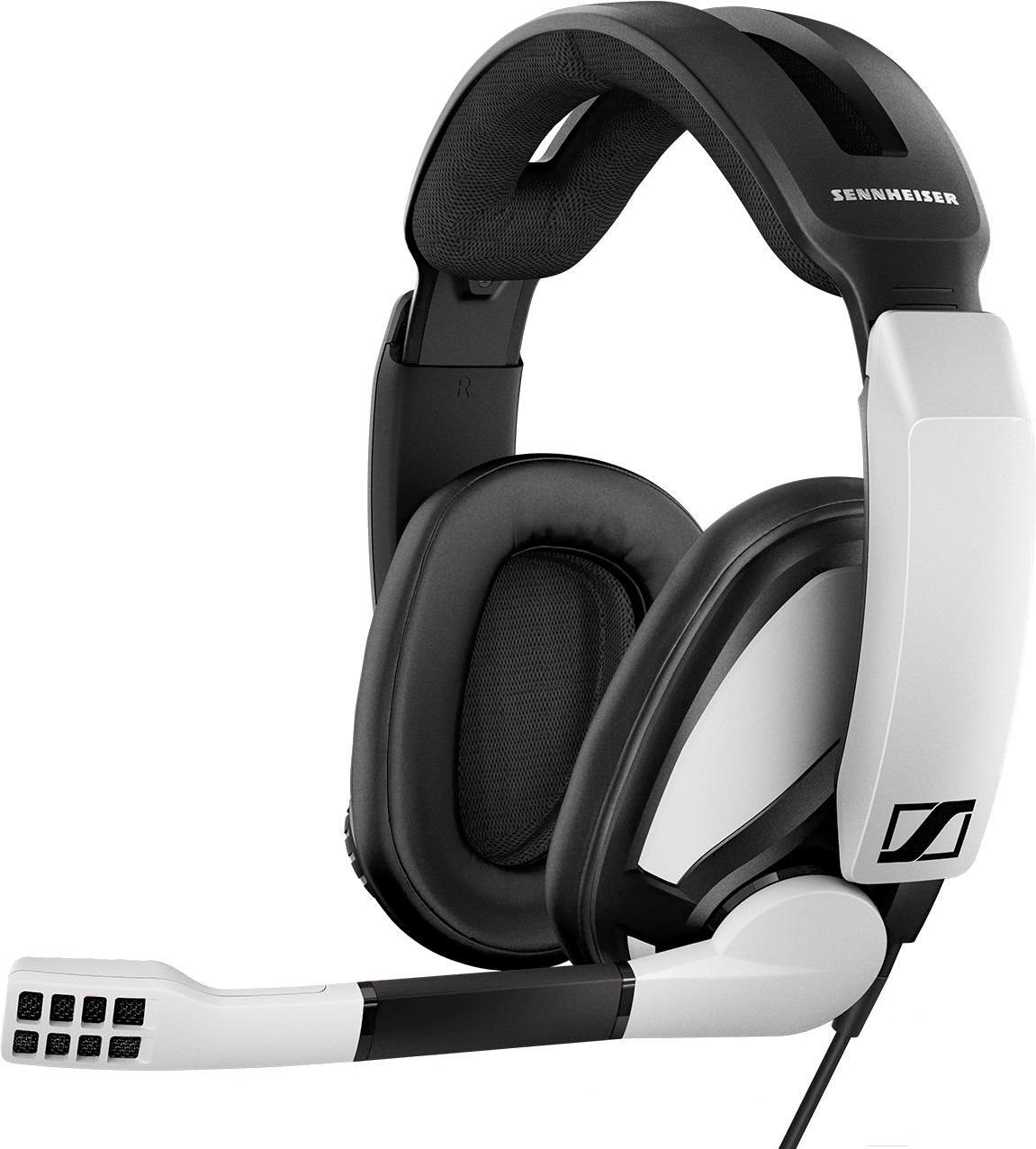 

Наушники с микрофоном Sennheiser GSP 301 черный/белый (507202)