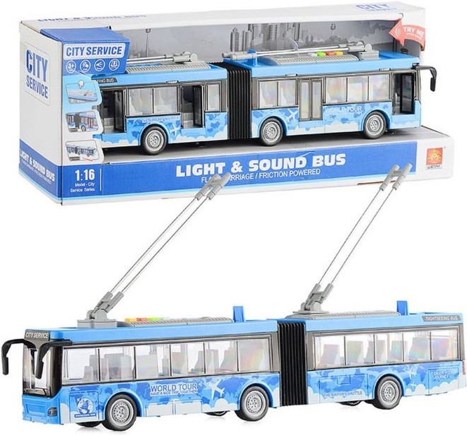 

Троллейбус игрушечный WenYi WY915B инерционный