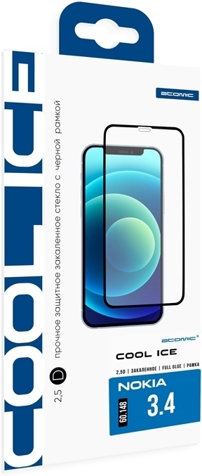 

Защитное стекло Atomic COOL ICE 2.5D для Nokia 3.4 (60.148)