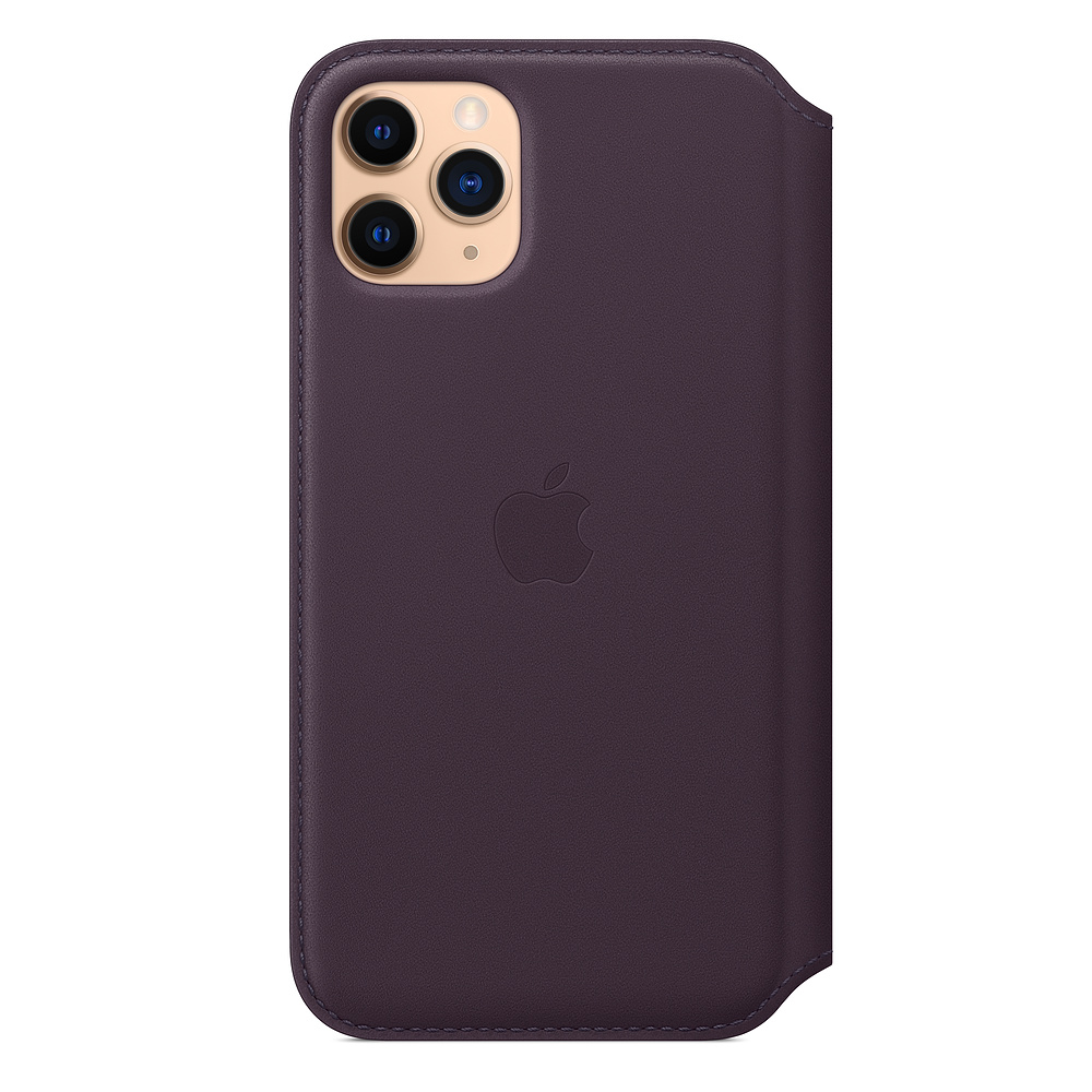 

Чехол для телефона Apple iPhone 11 Pro Leather Folio Aubergine [MX072ZM/A], iPhone 11 Pro Leather Folio
