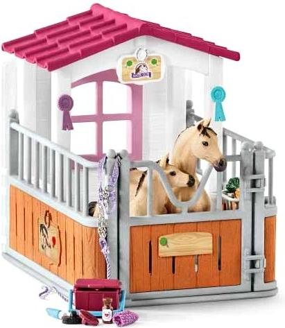 

Игрушка Schleich Стойло с арабской лошадью и жеребенком конюхом [42369], Стойло с арабской лошадью и жеребенком конюхом