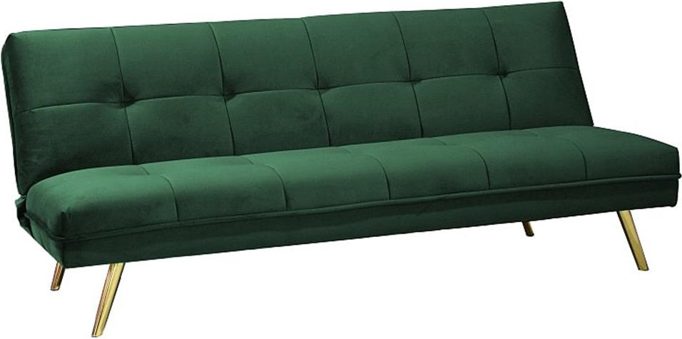 

Диван Signal Moritz Velvet раскладной зеленый/золотой, Moritz Velvet раскладной