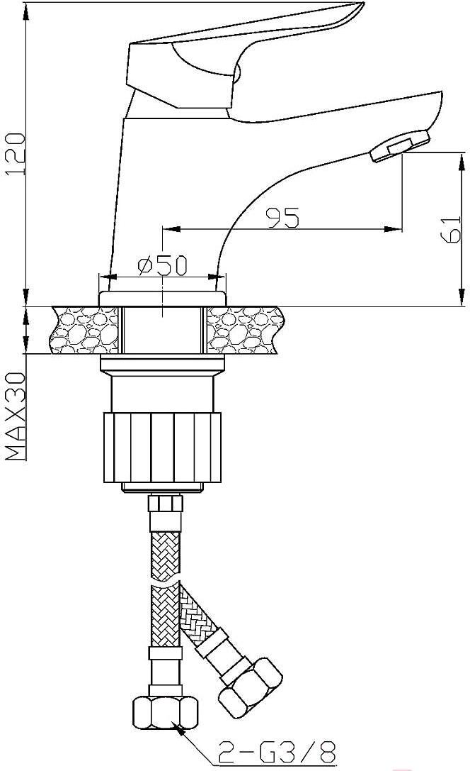 

Смеситель Esko Rio 26