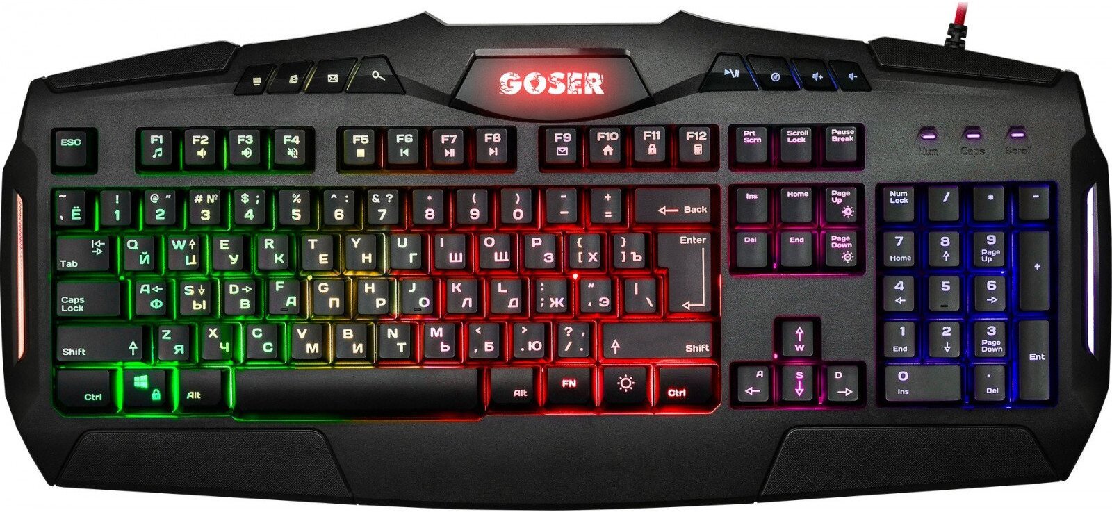 

Клавиатура Defender Goser GK-772L RU [45772], Клавиатура Defender Goser GK-772L RU