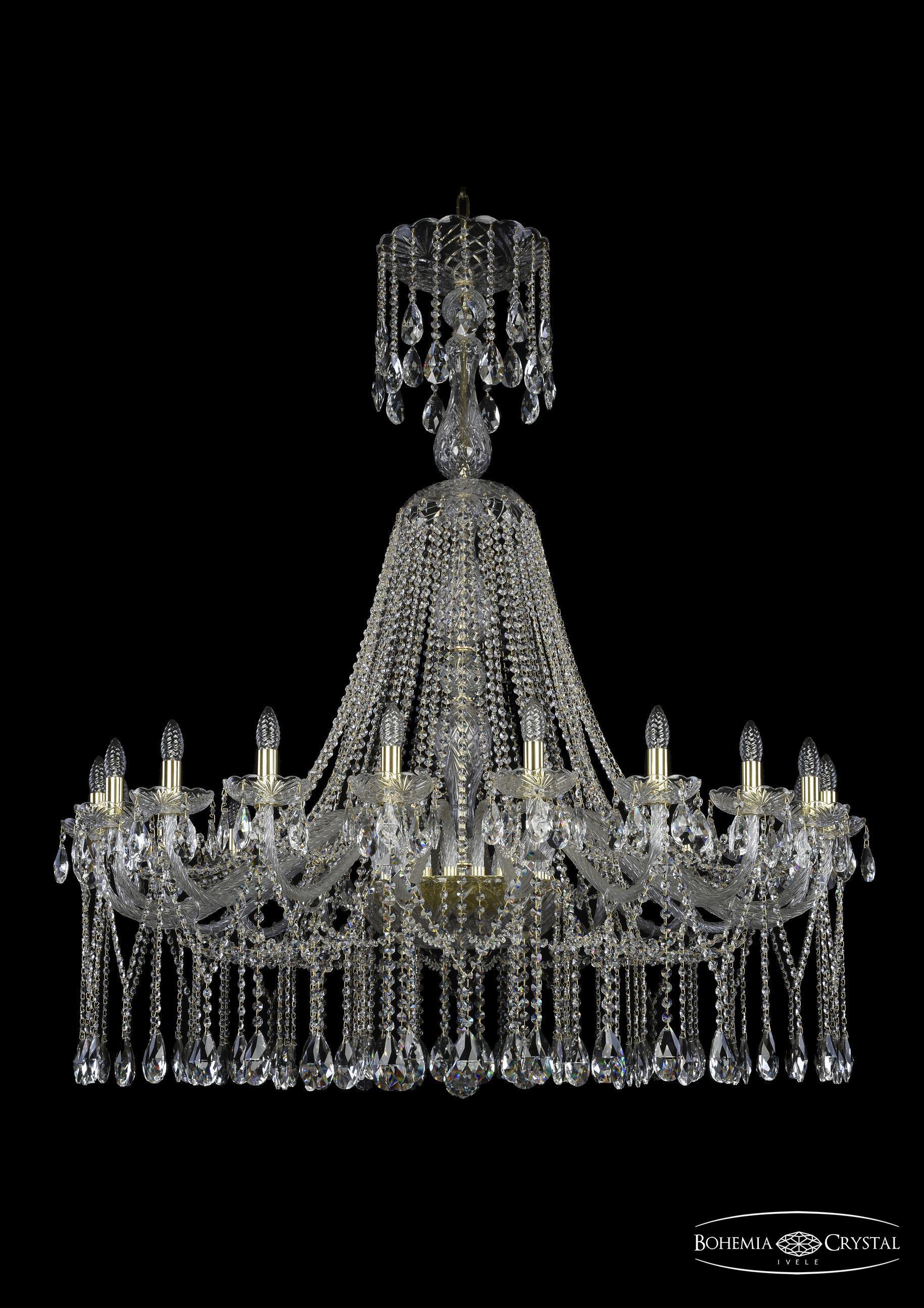 

Подвесная люстра Bohemia Ivele Crystal 1413/20/460/XL-147/G