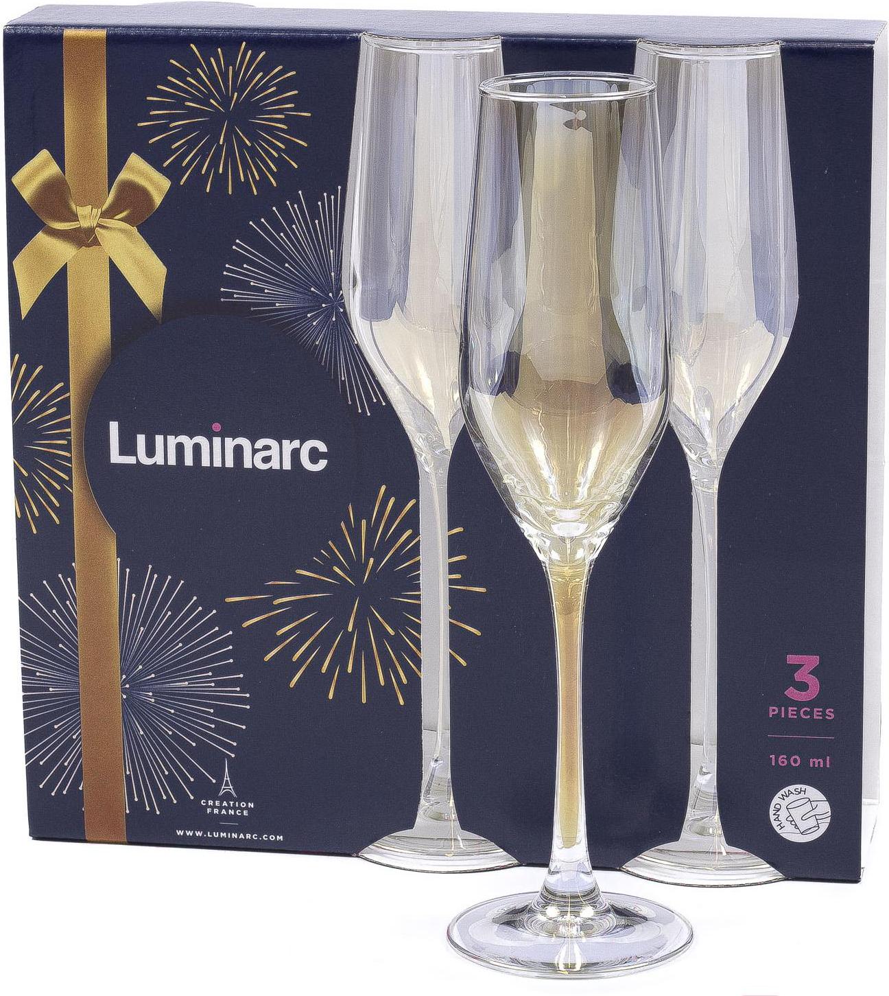 

Набор бокалов для шампанского Luminarc Celeste Золотистый хамелеон P2475, Celeste Золотистый хамелеон P2475