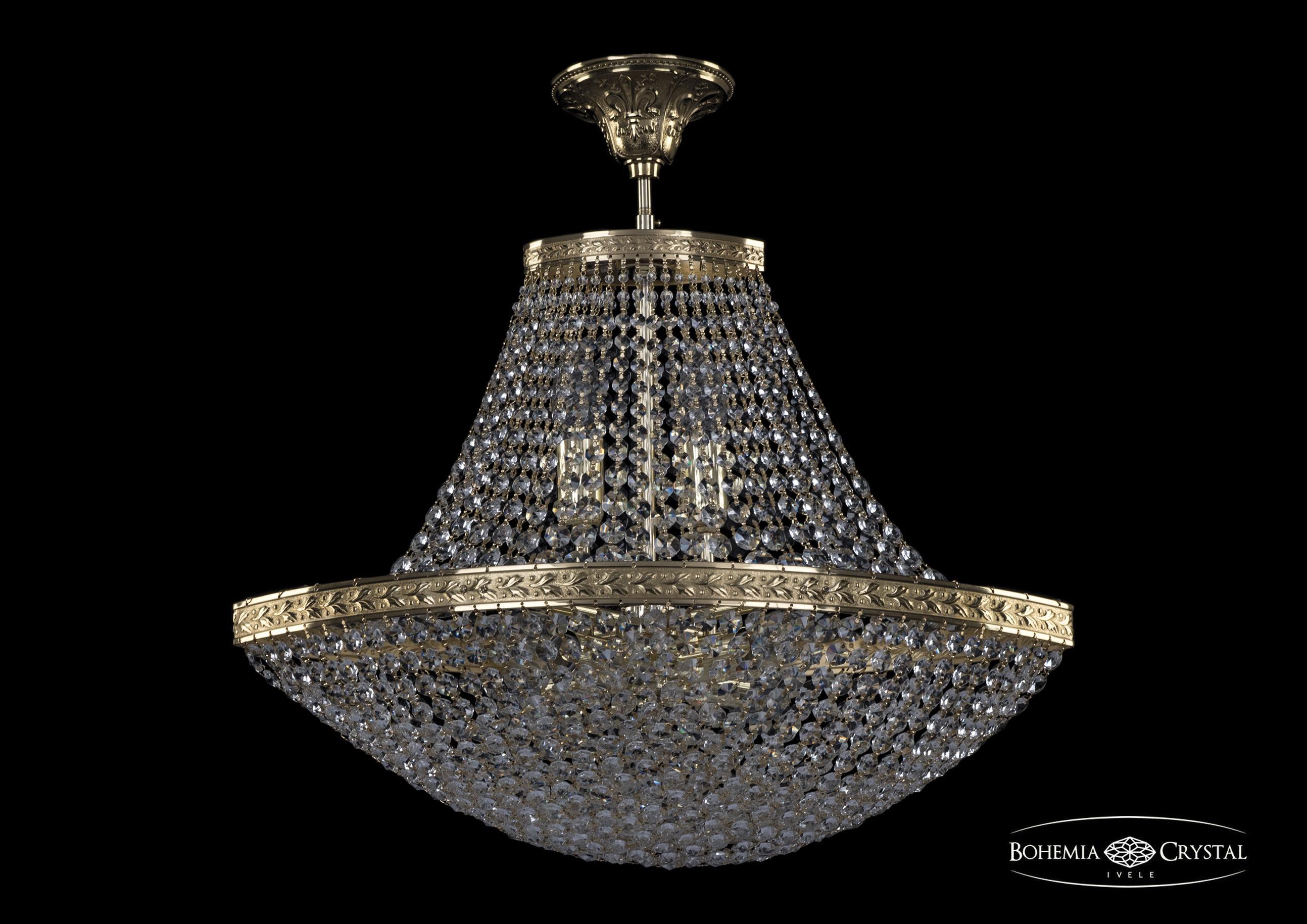 

Люстра на штанге Bohemia Ivele Crystal 19323/H1/55IV G