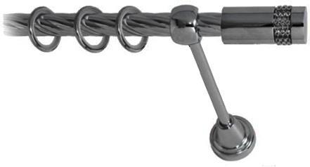 

Карниз Lm Decor Имидж 116 1р витой 2м антрацит, Имидж 116 1р витой 16мм 2.0м