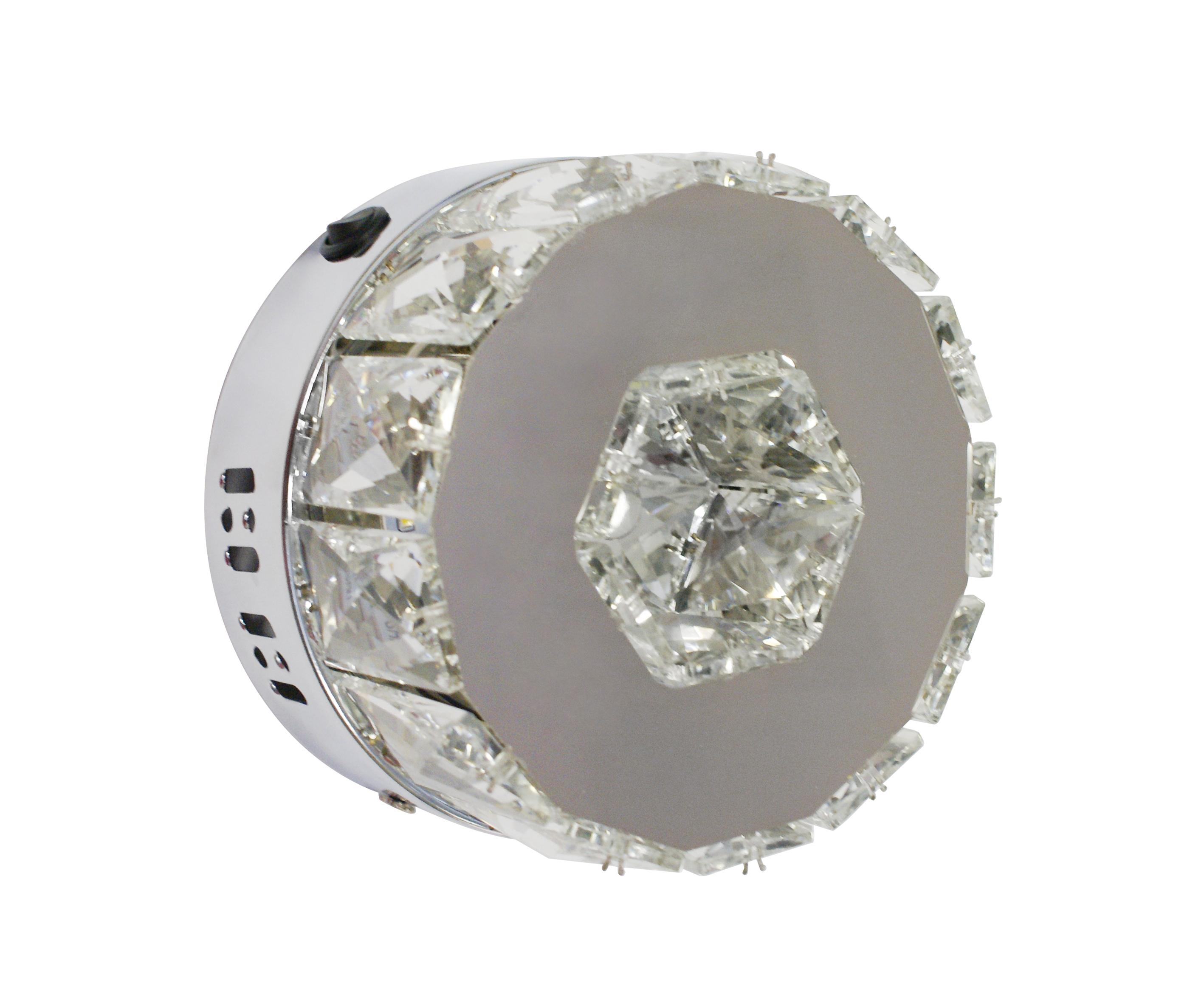 

Бра KinkLight Тор-Кристалл h15 w15*15 Led 12W хром [08608(3000-6000K)], Тор-Кристалл