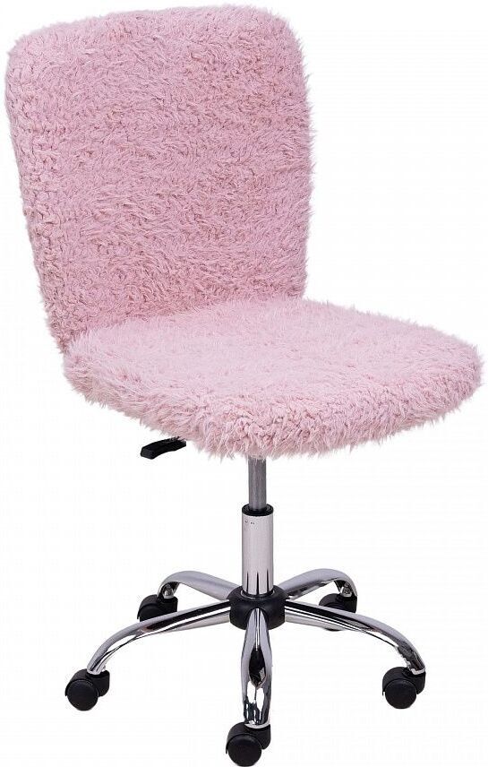

Офисное кресло AksHome Fluffy искусственный мех нежно-розовый