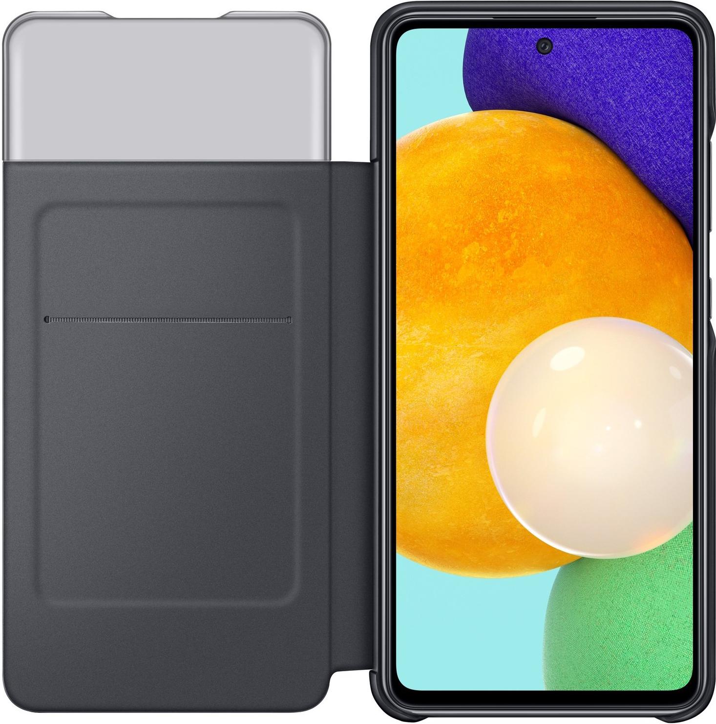 

Чехол для телефона Samsung S View Wallet Cover для A52 черный [EF-EA525PBEGRU], S View Wallet Cover для A52