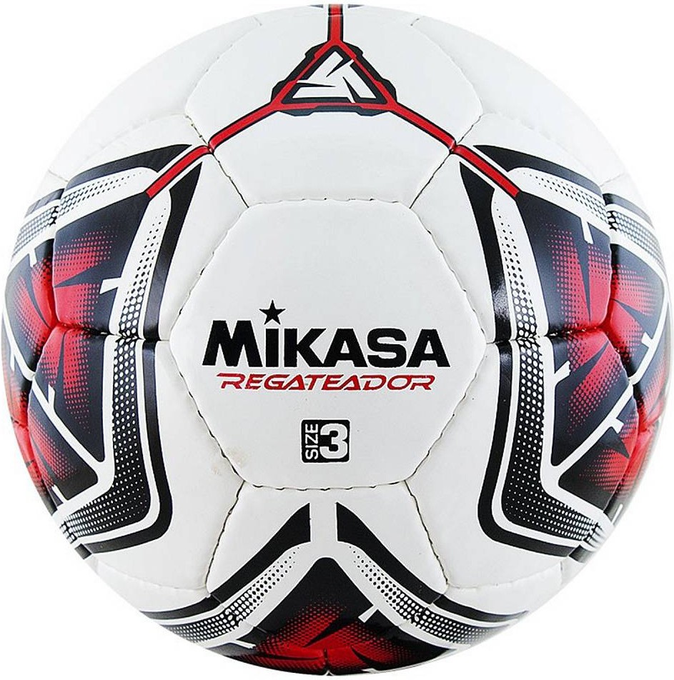 

Мяч футбольный Mikasa Regateador3-R белый/черный/красный