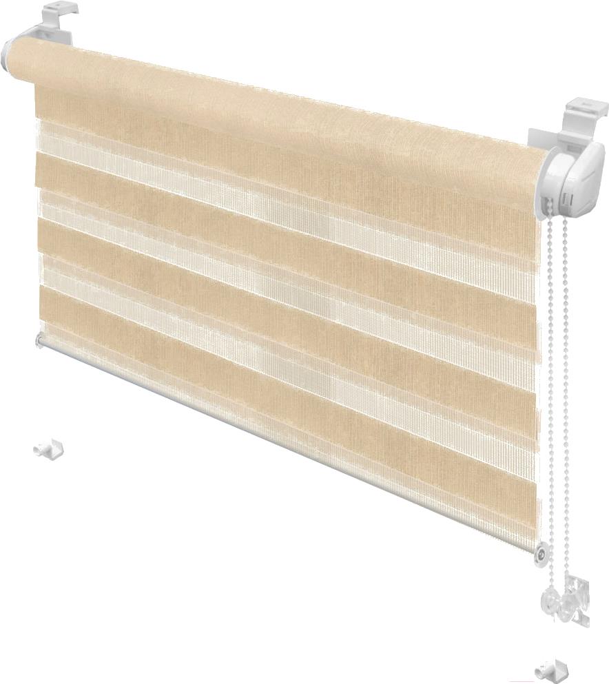 

Рулонная штора Gardinia М.Зебра Z721 72.5x150 бежевый, М.Зебра Z721 72.5x150