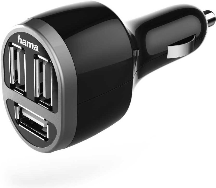 

Зарядное устройство Hama H-173603 2.1A+2.1A+1A универсальное черный [00173603], Автомобильное зарядное Hama 173603