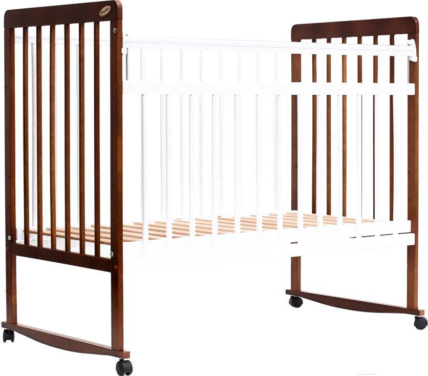 

Детская кроватка Bambini Euro Style М 01.10.03 орех светлый/белый, Euro Style М 01.10.03