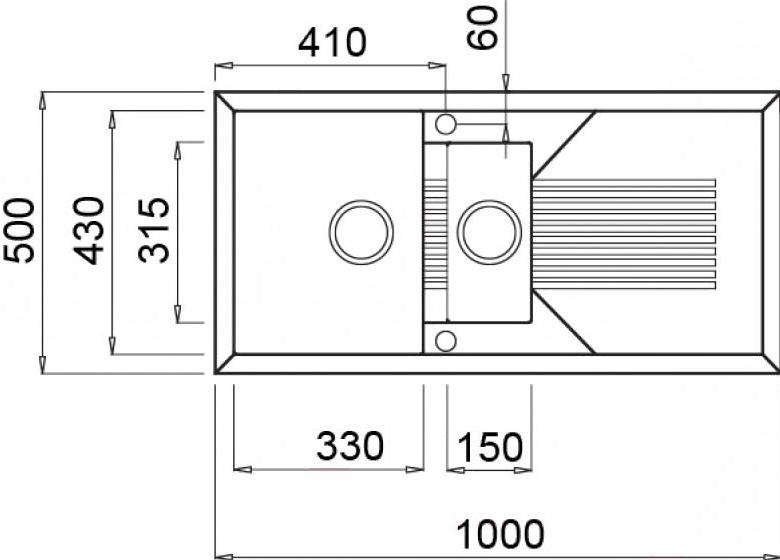 

Кухонная мойка Elleci Tekno 475 M70 Ghisa [LMT47570], Tekno 475