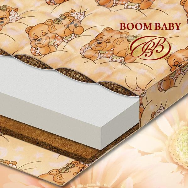 

Детский матрас Boom Baby Гречка-Кокос 60x120 (бязь), Гречка-Кокос 60x120 бязь