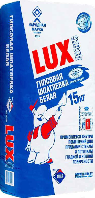 

Шпатлевка Тайфун Люкс 15кг, шпатлевка Тайфун Люкс 15кг