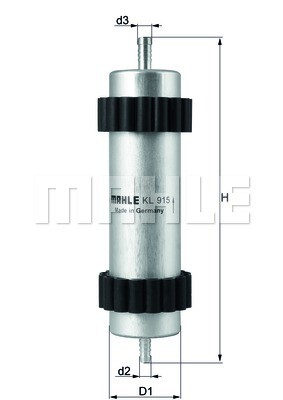 

Фильтр топливный Knecht/Mahle KL915, KL915