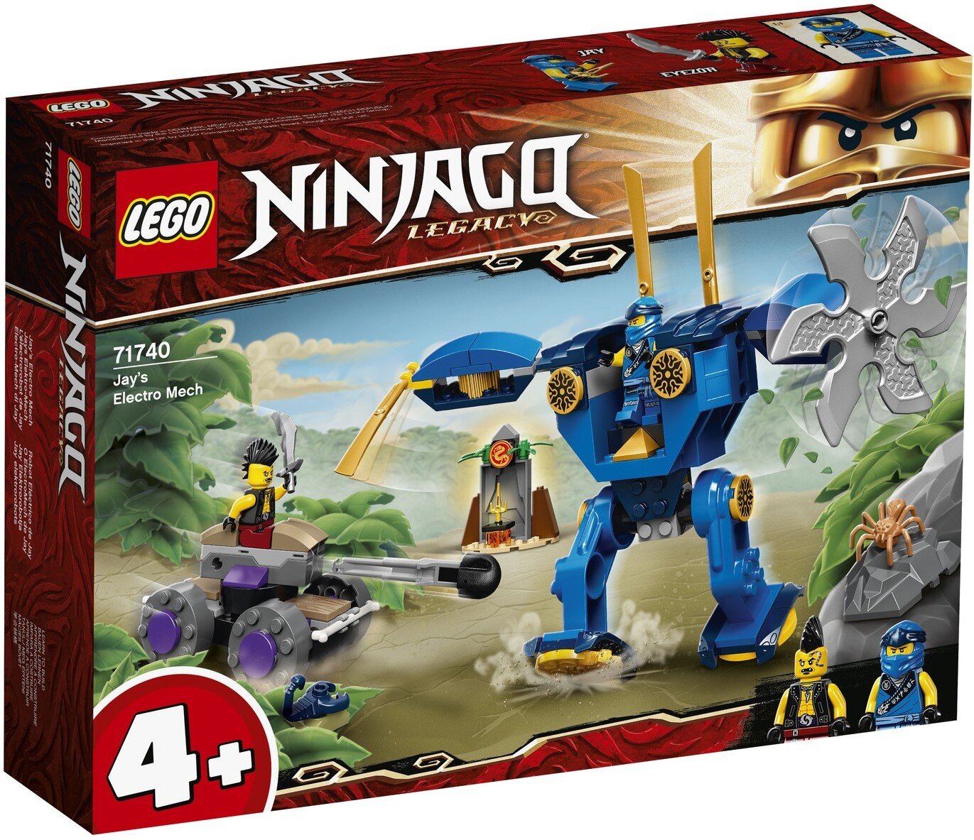 

Конструктор LEGO NINJAGO Электрический робот Джея [71740], Конструктор LEGO NINJAGO Электрический робот Джея 71740