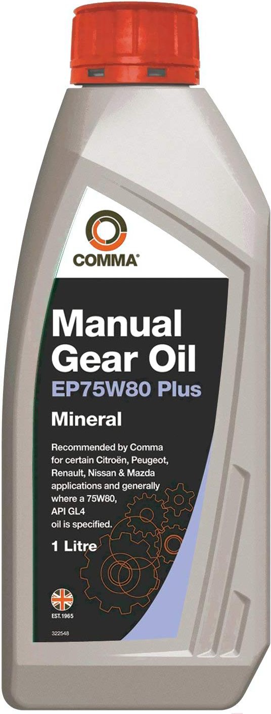 

Трансмиссионное масло Comma MANUAL GEAR OIL EP PLUS 75W80 1л (EP75W80P1L), Трансмиссионное масло Comma MANUAL GEAR OIL EP PLUS 75W80 GL-4 1л (EP75W80P1L)