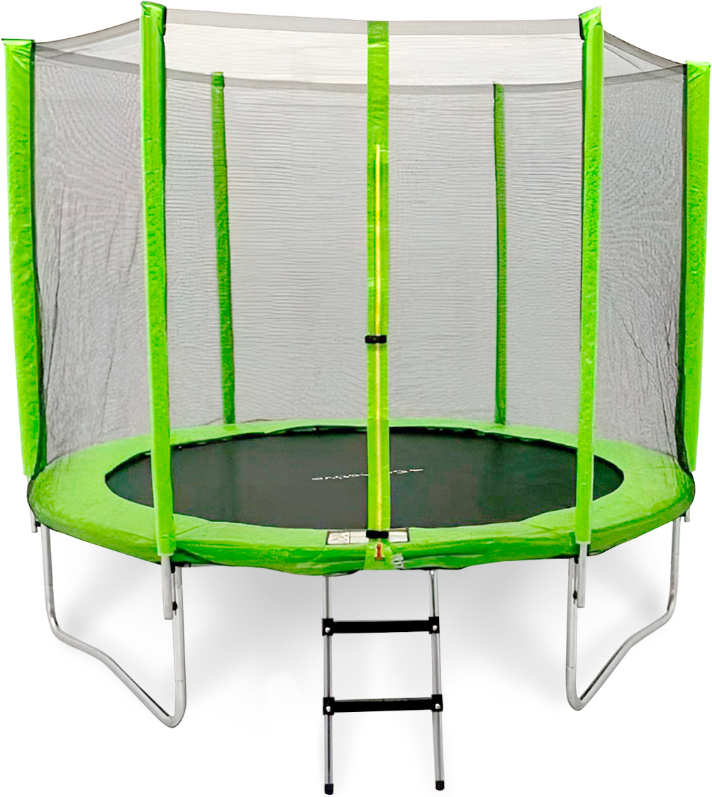 

Батут GetActive Jump 8FT с внешней сеткой лестницей зеленый (J8L)