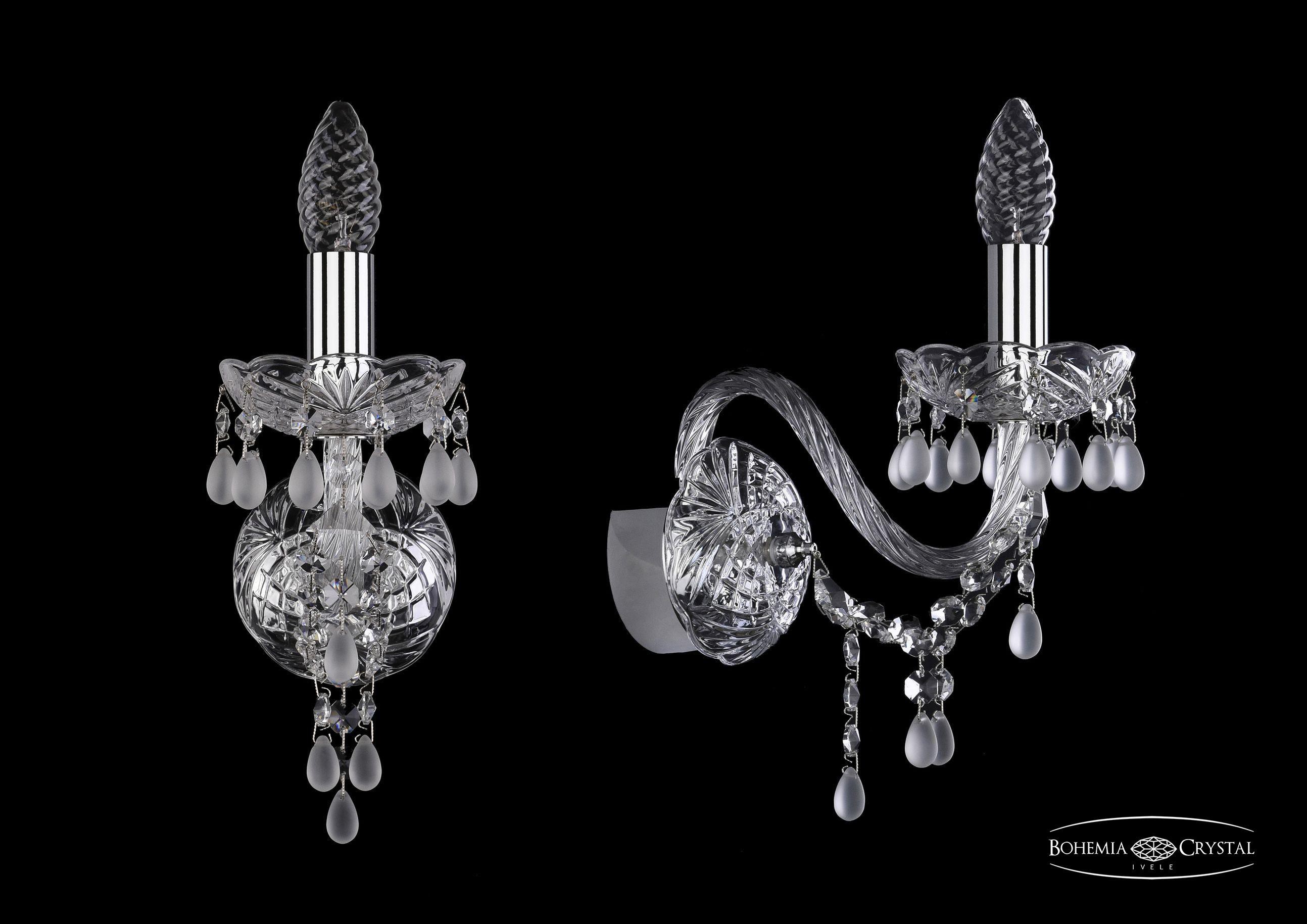 

Подвесная люстра Bohemia Ivele Crystal 1410B/1/160/Ni/V0300, Бра Bohemia Ivele Crystal 1410B/1/160/Ni/V0300