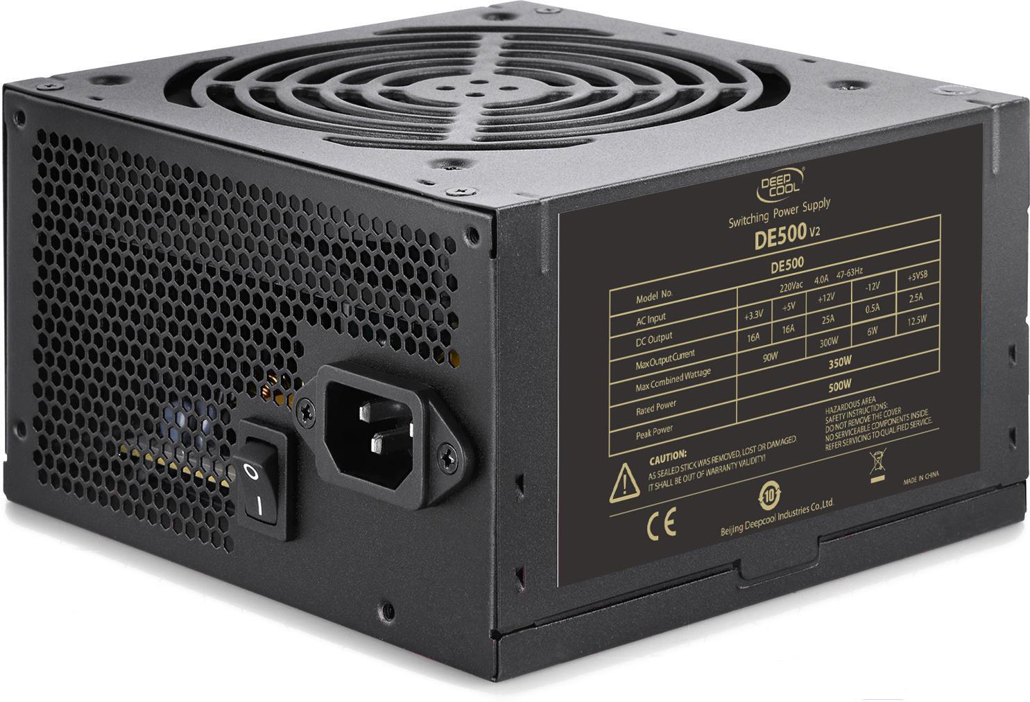 

Блок питания DeepCool DE500 V2 [DP-DE500US-PH], Блок питания DeepCool DE500 v2 DP-DE500US-PH 500W