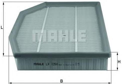 

Фильтр воздушный Knecht/Mahle LX1250, LX1250