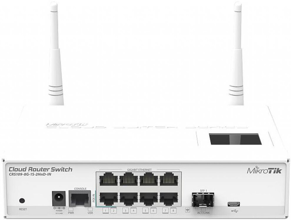 

Коммутатор Mikrotik Cloud Router Switch CRS109-8G-1S-2HnD-IN
