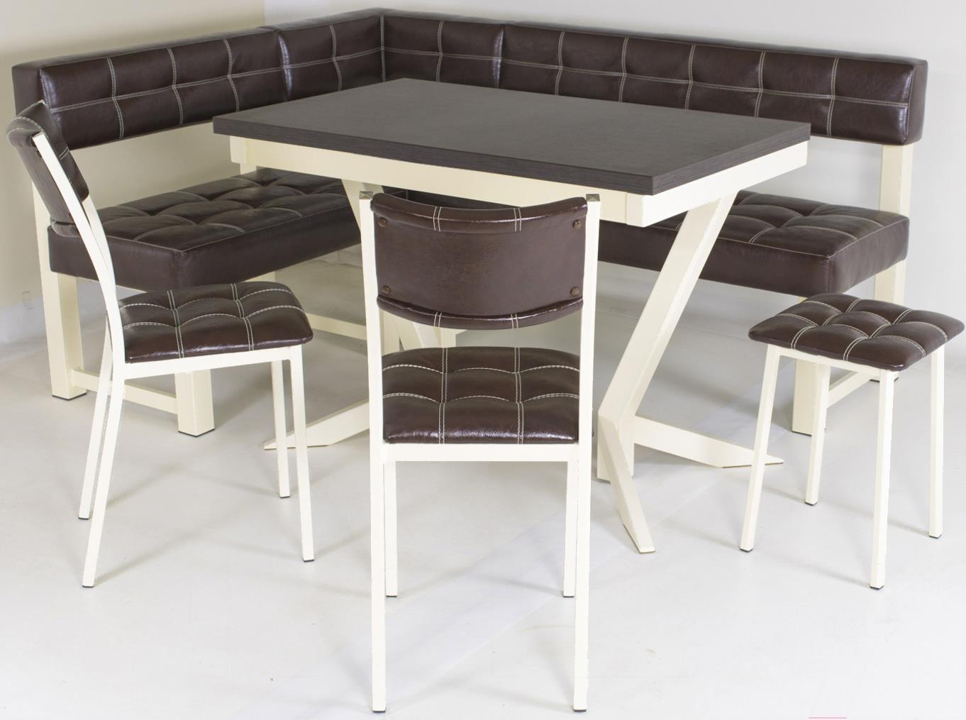 

Стол AMC К1.2323 слоновая кость/венге/баменда венге темный, К1.2323