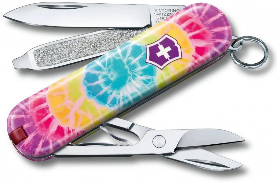 

Туристический нож Victorinox Classic LE2021 [0.6223.L2103], Мультитул Victorinox Classic Limited Edition 2021 Tie Dye