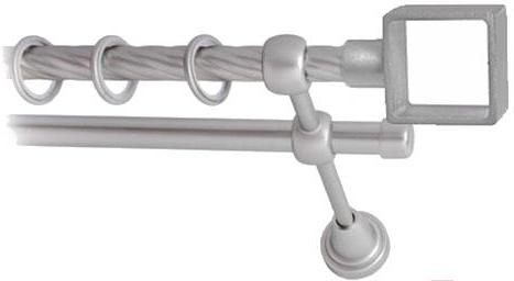 

Карниз Lm Decor Куб 177 2р витой 2.4м сатин, Куб 177 2р витой 16мм 2.4м