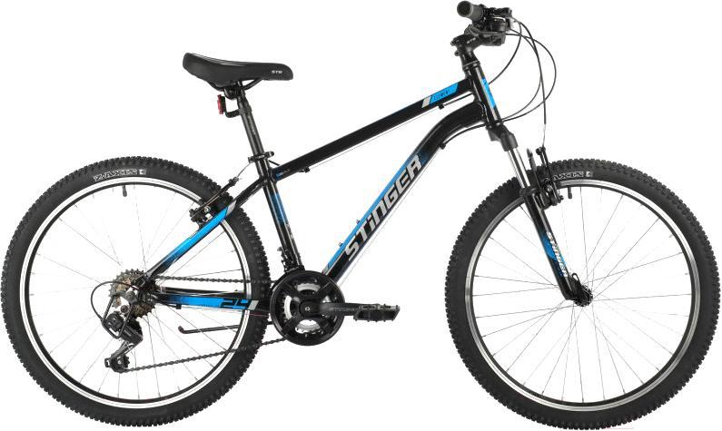 

Велосипед Stinger Element Std 24'' рама 12 дюймов черный/синий [24AHV.ELEMSTD.12BK1], Element Std
