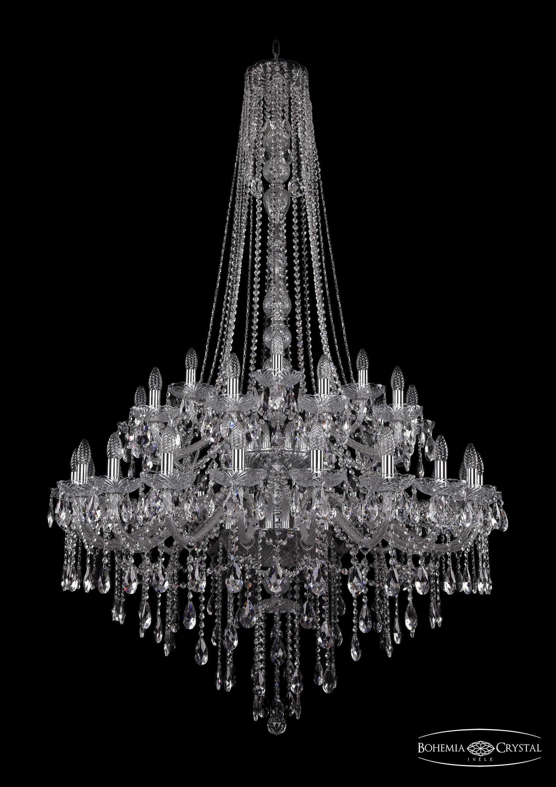 

Подвесная люстра Bohemia Ivele Crystal 1415/20+10+5/400/h-185/2d/Ni