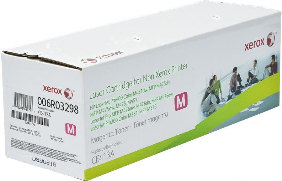 

Картридж Xerox 006R03298, Картридж Xerox Для HP375 / 475 / 351 / 471 CE413А 006R03298 пурпурный