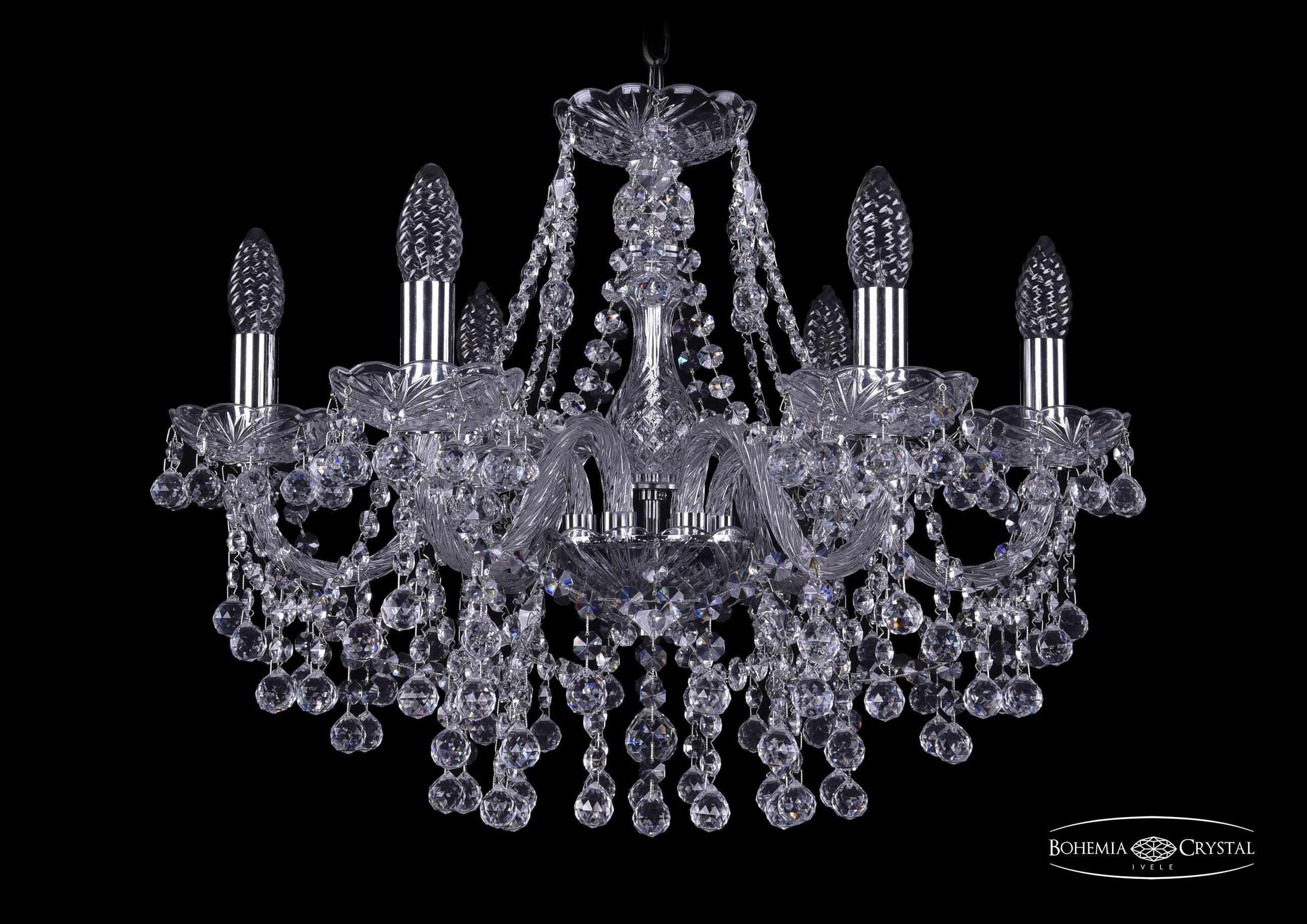 

Подвесная люстра Bohemia Ivele Crystal 1409/6/195/Ni