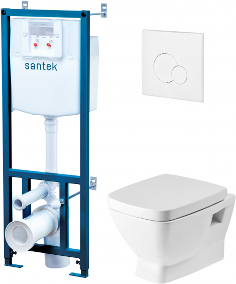 

Унитаз Santek с инсталляцией Нэо Пэк [1WH302463], Унитаз Santek Нео Пэк 1.WH30.2.463
