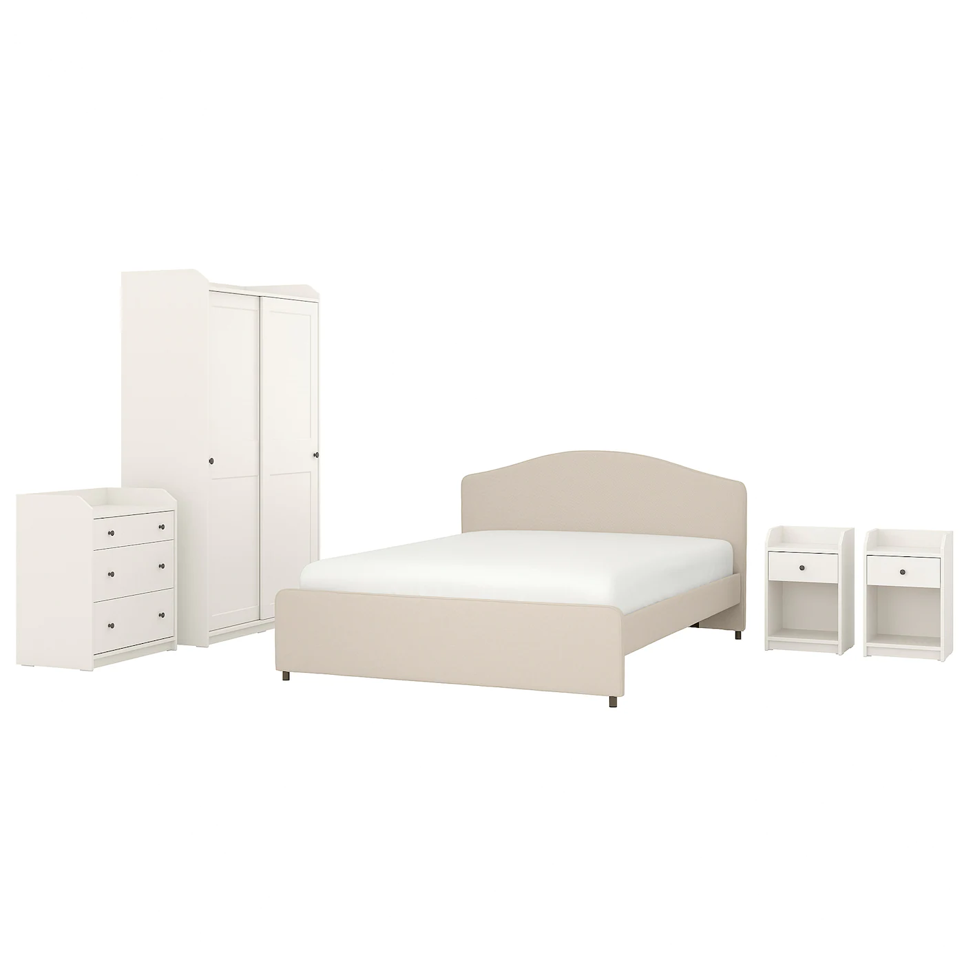 

Спальня Ikea Хауга/Лофаллет бежевый/белый [294.860.15], Хауга/Лофаллет