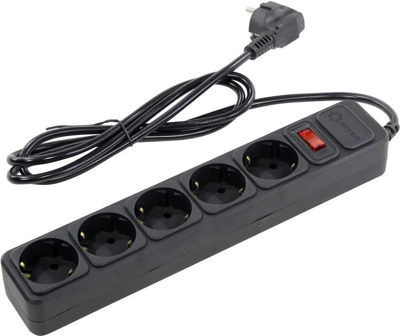 

Сетевой фильтр 5bites 5 Sockets 1.5m Black [SP5B-115], Сетевой фильтр 5bites SP5B-115