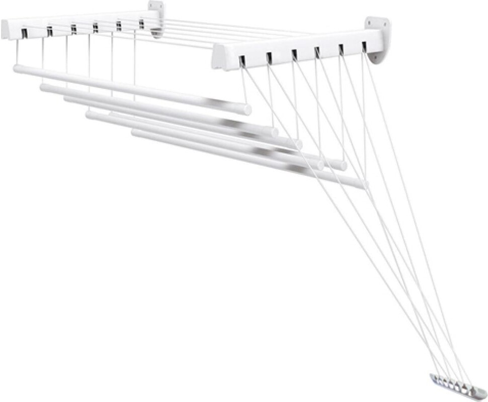 

Сушилка для белья Perfecto Linea стеновая стальная 2.0 м 6 стержней белый [36-003201], Сушилка для белья Perfecto Linea стеновая стальная 2.0 м 6 стержней 36-003201 белый