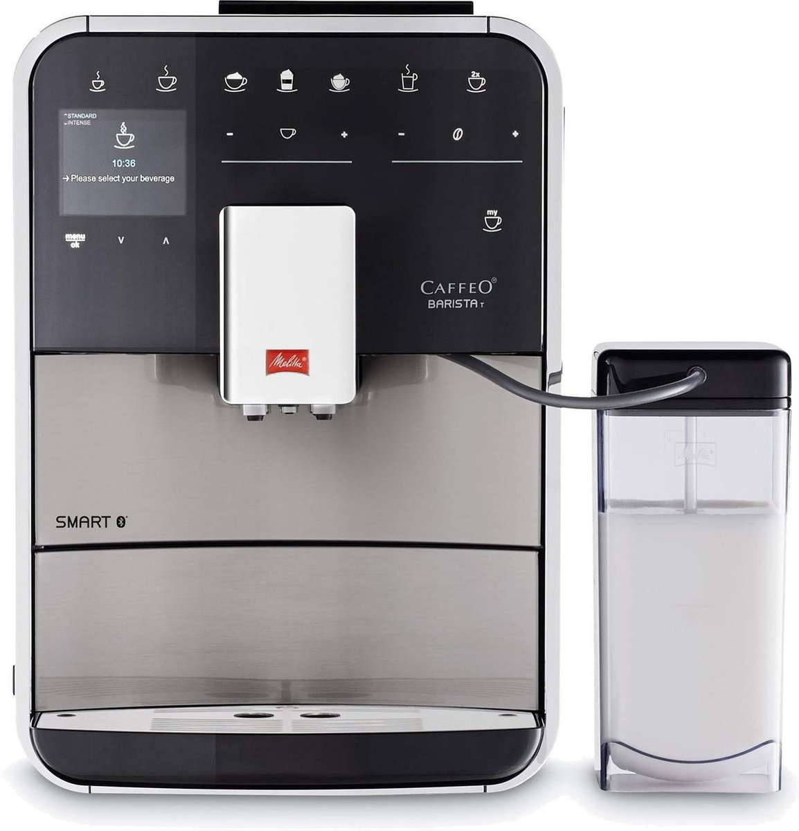 

Кофемашина Melitta Caffeo F 840-100 серебристый/черный [21782], Кофемашина Melitta Caffeo F 840-100 21782 серебристый/черный