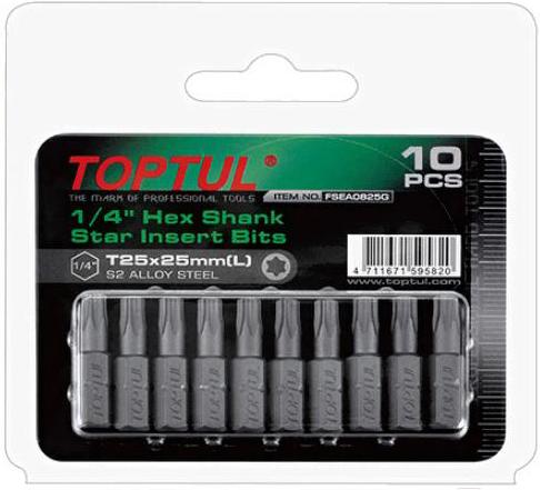 

Насадка слесарная Toptul TORX T27*25 1/4 [FSEA0827G], Насадка слесарная Toptul TORX T27*25 1/4 FSEA0827G